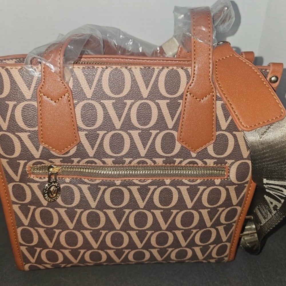 Valentino Orlandi Vovo Handbag Crossbody Brown Signature Extra Woven NWT - Picture 4 of 6